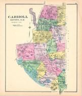 Carroll County, New Hampshire State Atlas 1892 Uncolored